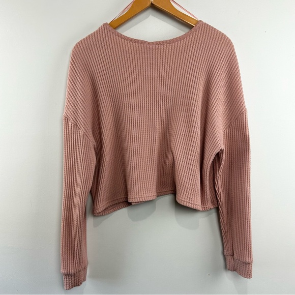 NOBO Pink Crop Waffle Long Sleeve XXL EUC - Picture 6 of 6
